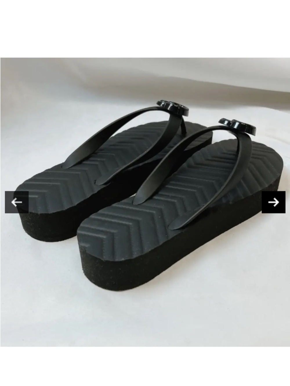 📌SALE📌 Gucci GG flip flop sandals • platform • thong Shoes • authentic - Picture 2 of 7